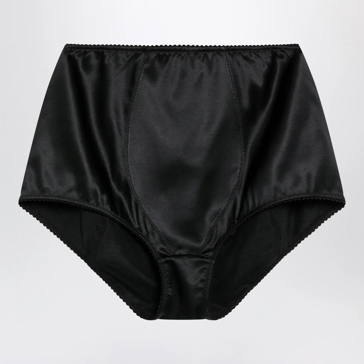 Dolce&amp;Gabbana - Black satin culottes Brand Apparel &amp; Accessories 1