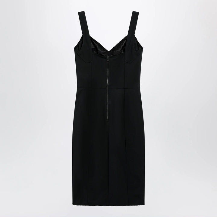 Dolce&amp;Gabbana - Black sheath dress with lace details Brand Apparel &amp; Accessories