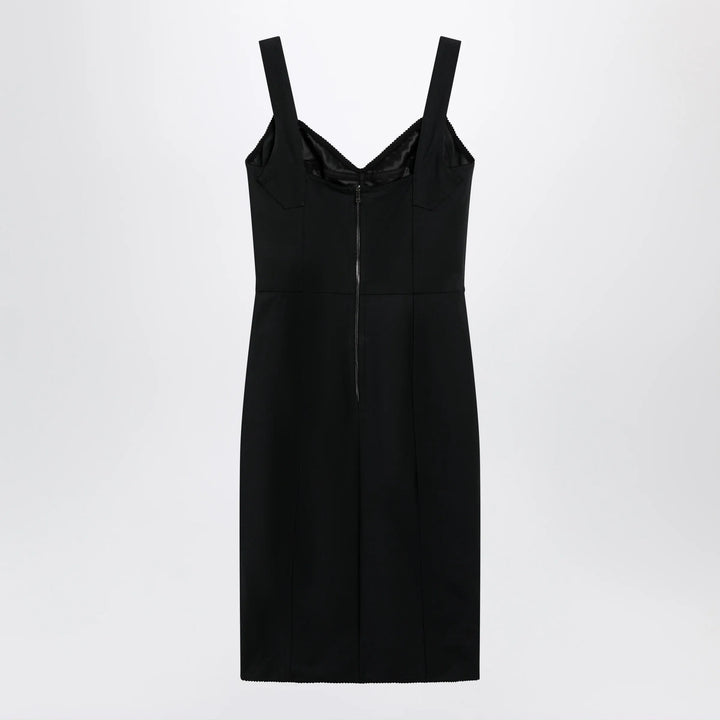 Dolce&amp;Gabbana - Black sheath dress with lace details Brand Apparel &amp; Accessories