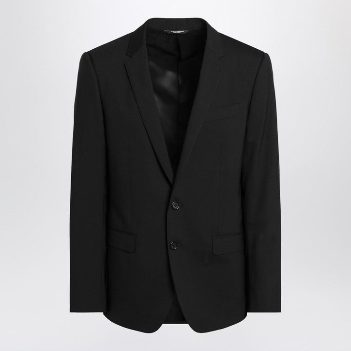 Apparel &amp; Accessories 46 IT Dolce&amp;Gabbana - Black single-breasted virgin wool suit Brand