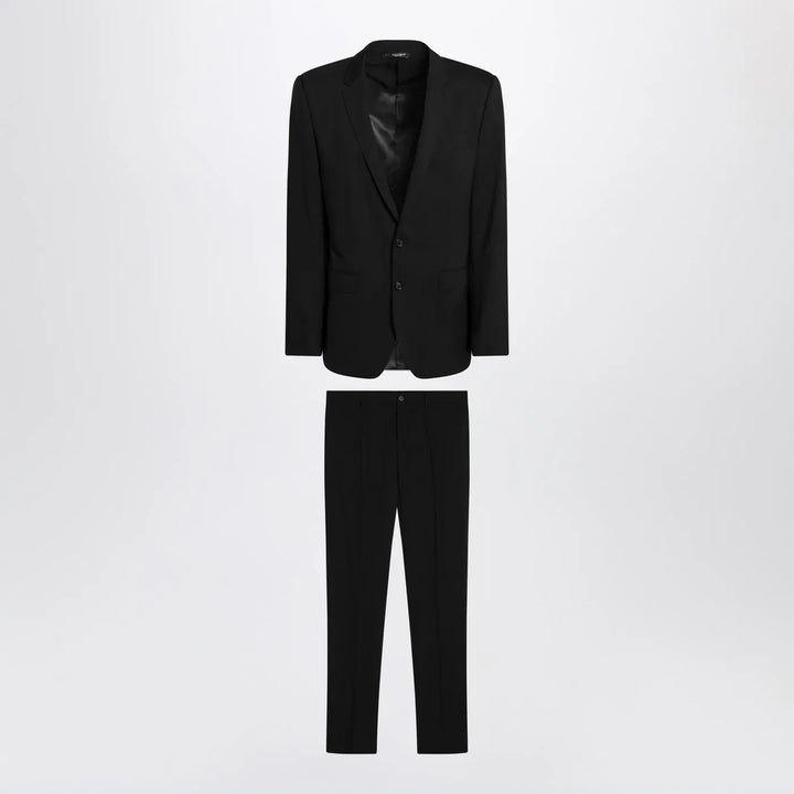 Dolce&amp;Gabbana - Black single-breasted virgin wool suit Brand Apparel &amp; Accessories 50 IT