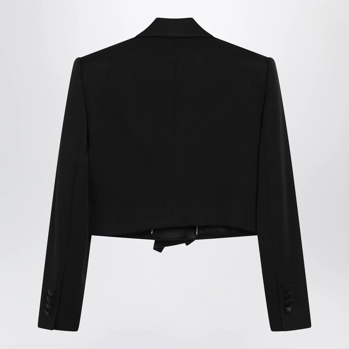 Dolce&amp;Gabbana - Black wool gabardine spencer tuxedo Brand Apparel &amp; Accessories 40  IT