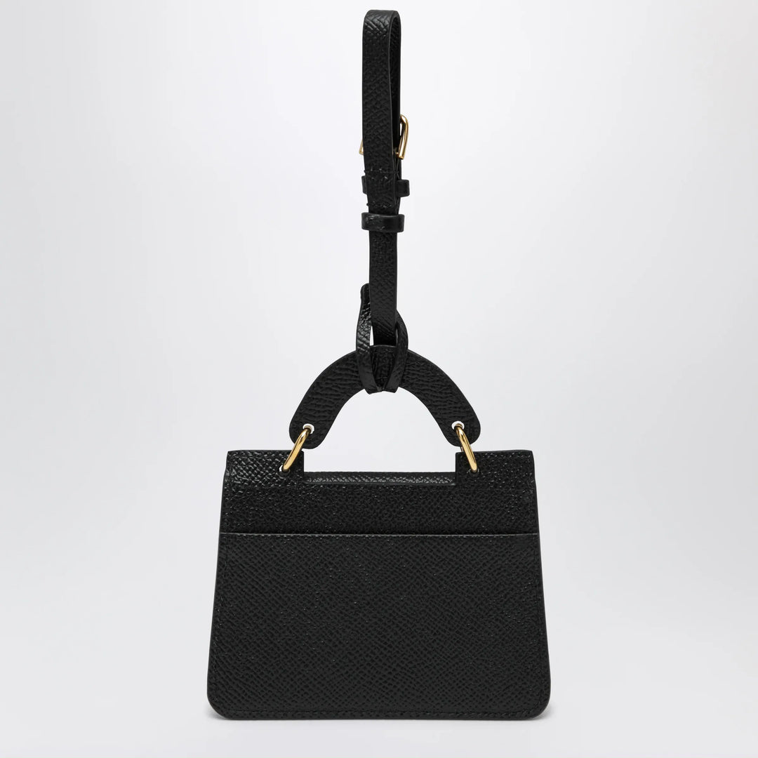 Dolce&amp;Gabbana - Dauphine-printed calfskin card holder in black Brand Apparel &amp; Accessories TU