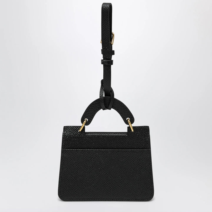 Dolce&amp;Gabbana - Dauphine-printed calfskin card holder in black Brand Apparel &amp; Accessories TU