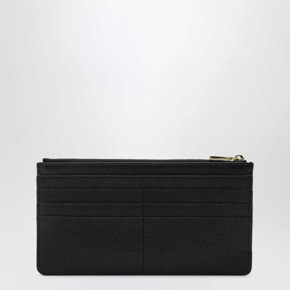Dolce&Gabbana - Large black Dauphine leather card holder Brand Apparel & Accessories TU