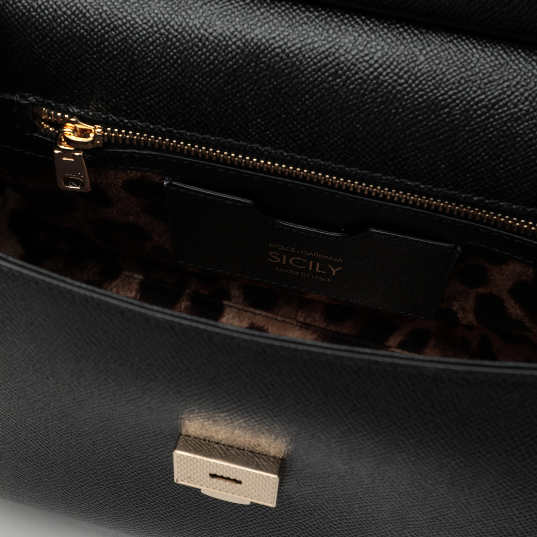 Dolce&amp;Gabbana - Large black Sicily handbag Brand Apparel &amp; Accessories U