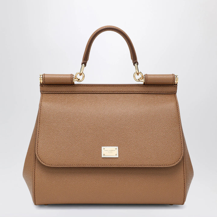Dolce&amp;Gabbana - Large caramel Sicily Hand Bag Brand Apparel &amp; Accessories