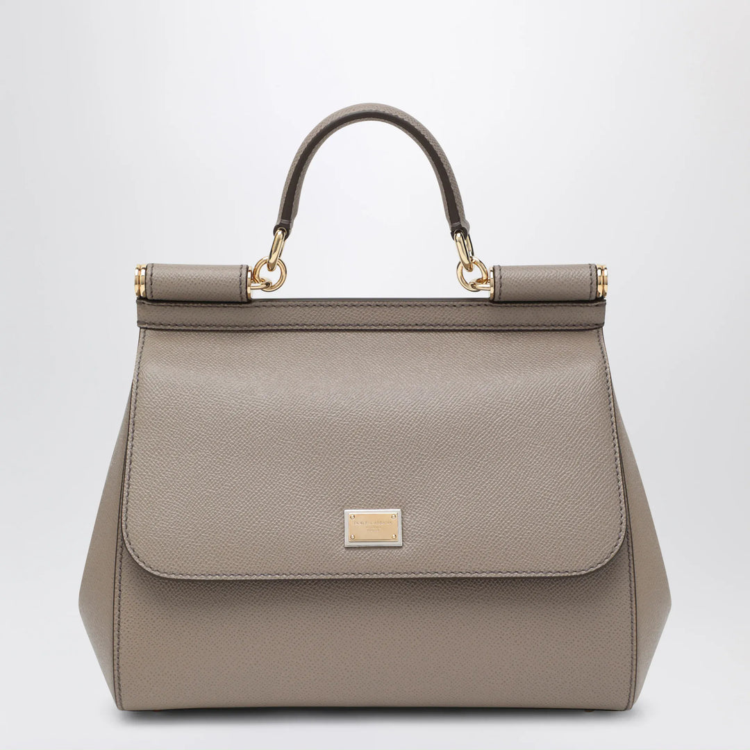 Dolce&amp;Gabbana - Large mud colour Sicily Hand Bag Brand Apparel &amp; Accessories