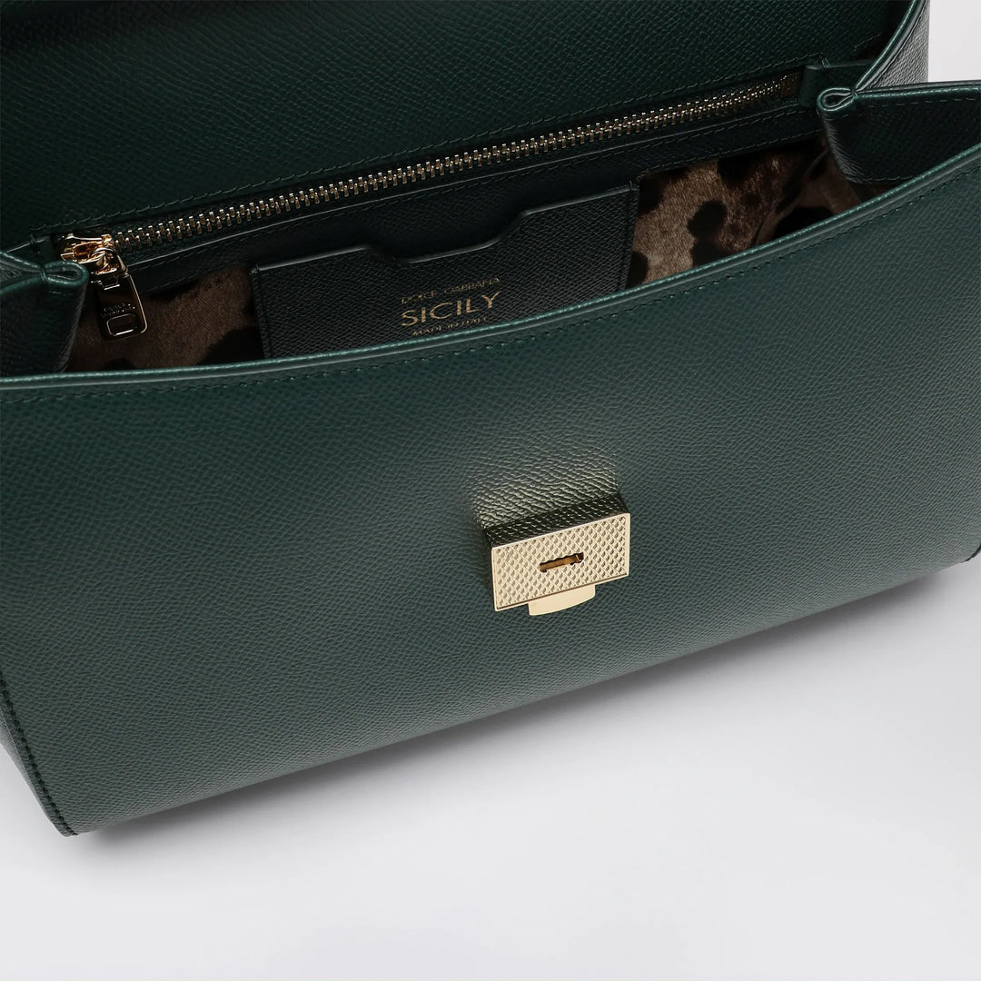 Dolce&amp;Gabbana - Large Sicily handbag in Lago green Brand Apparel &amp; Accessories TU