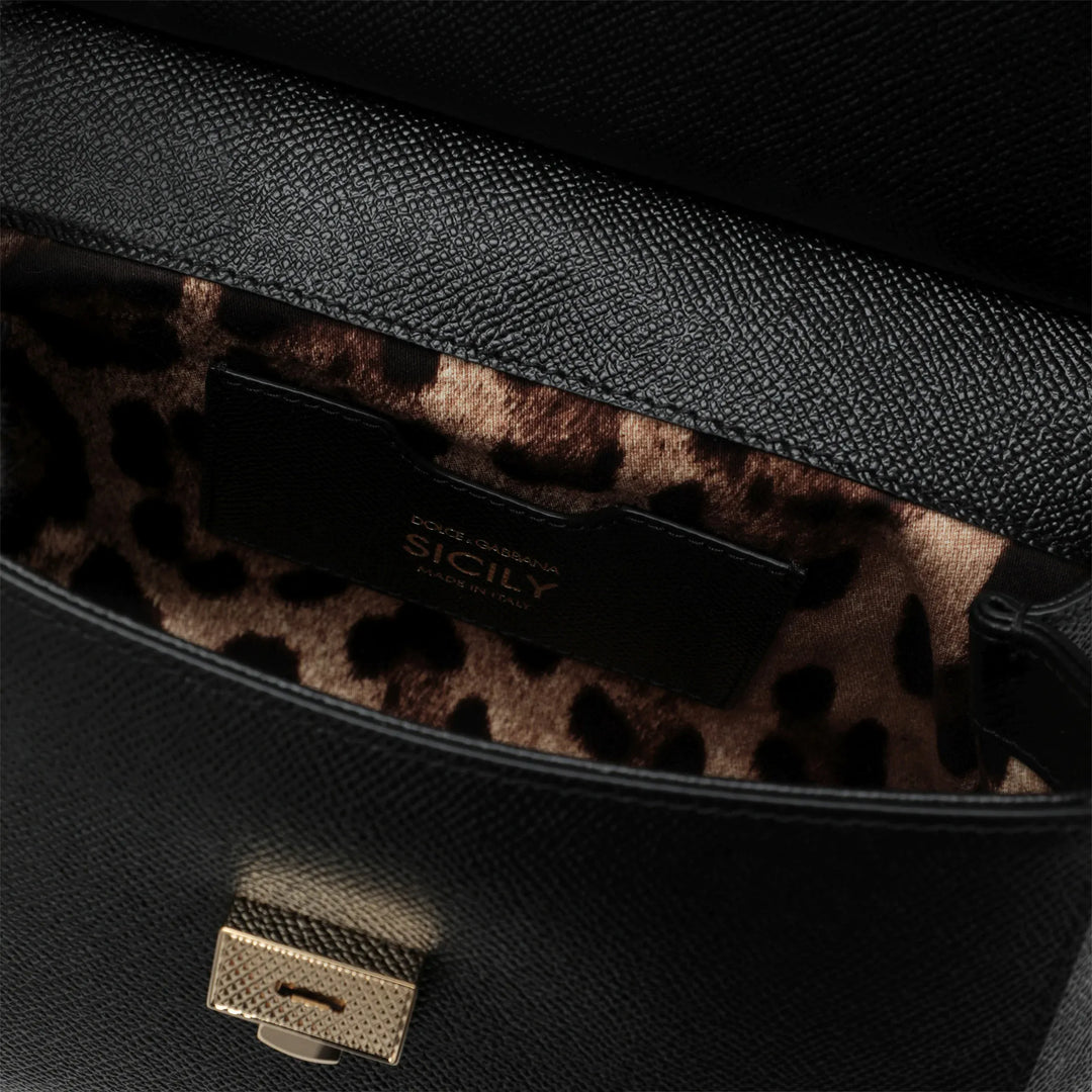 Dolce&amp;Gabbana - Medium black Sicily Hand Bag Brand Apparel &amp; Accessories TU