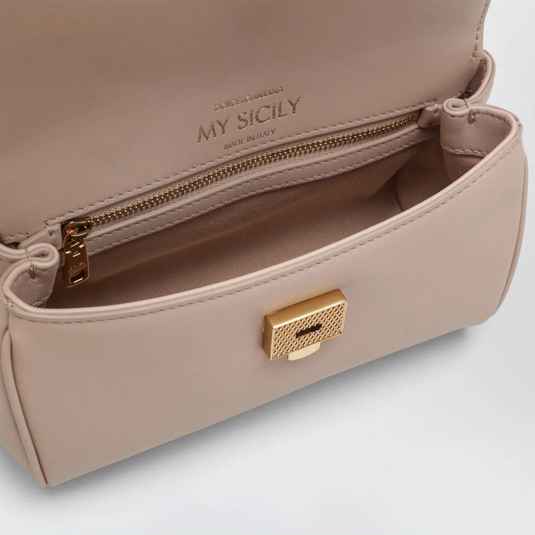 Dolce&amp;Gabbana - Mini My Sicily handbag in light pink leather Brand Apparel &amp; Accessories TU