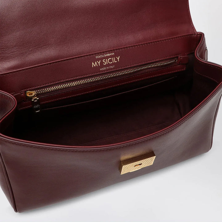 Dolce&amp;Gabbana - My Sicily handbag in burgundy leather Brand Apparel &amp; Accessories TU
