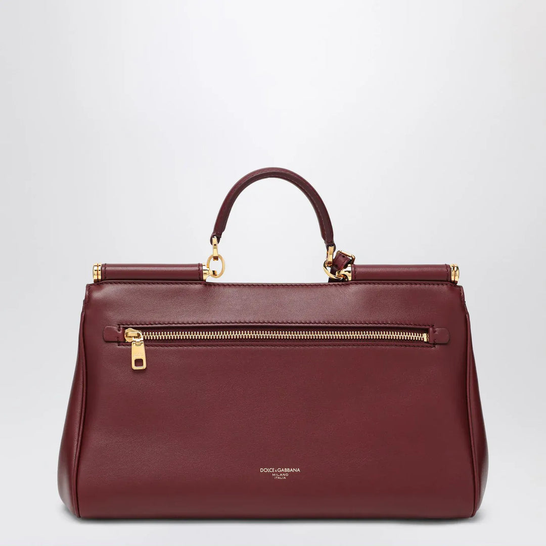 Dolce&amp;Gabbana - My Sicily handbag in burgundy leather Brand Apparel &amp; Accessories TU