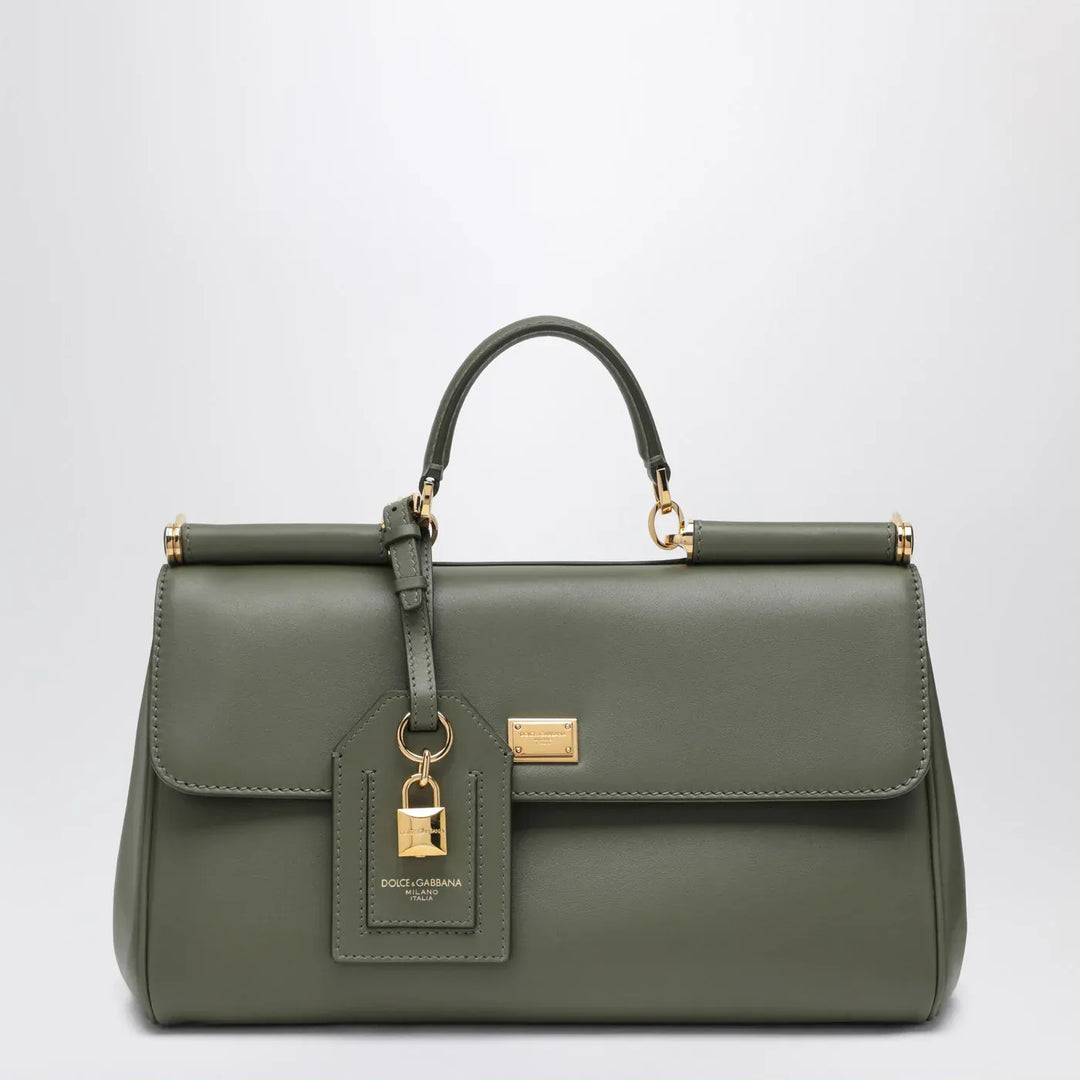 Dolce&amp;Gabbana - My Sicily handbag in military green leather Brand Apparel &amp; Accessories TU