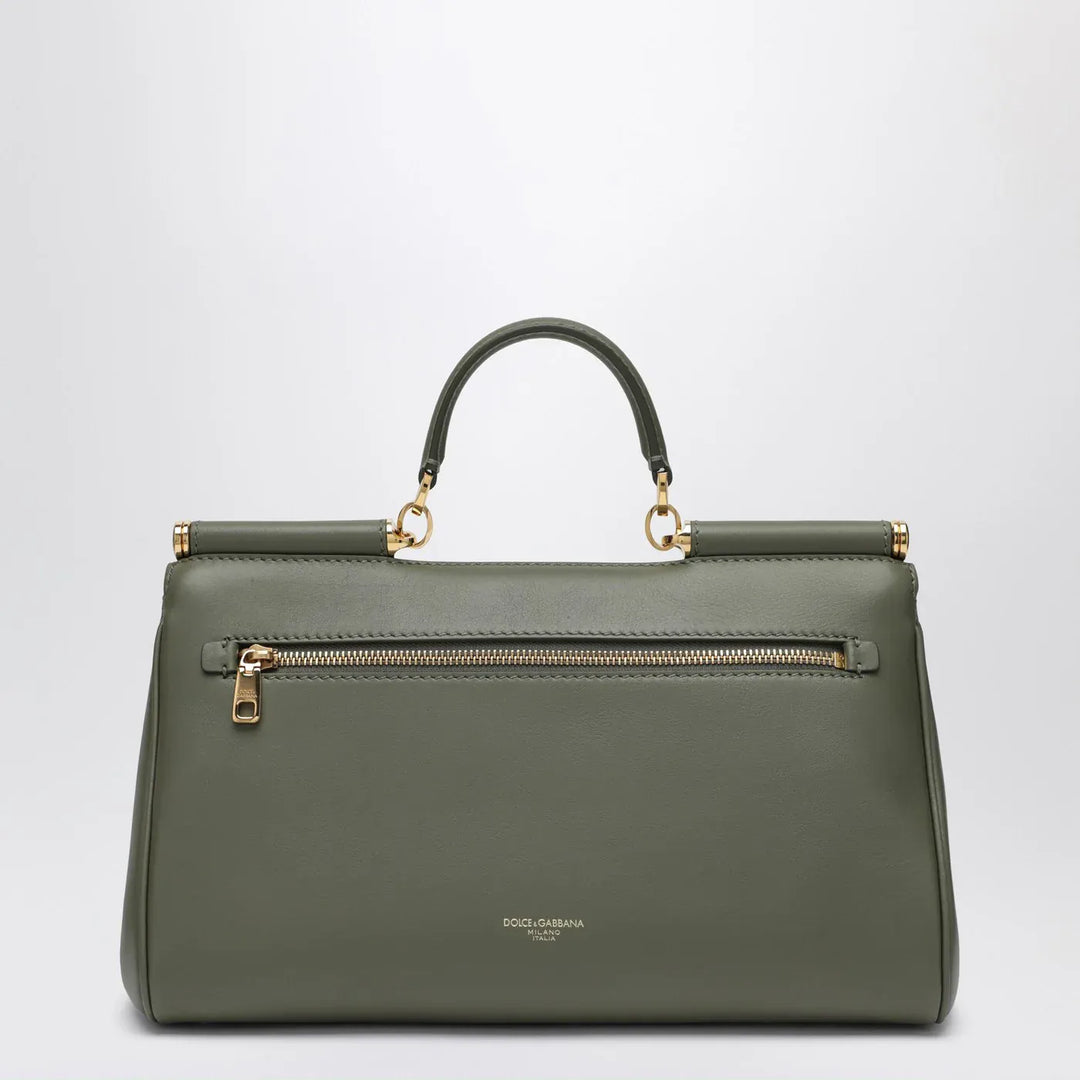 Dolce&amp;Gabbana - My Sicily handbag in military green leather Brand Apparel &amp; Accessories U