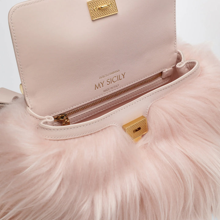 Dolce&amp;Gabbana - My Sicily mini handbag in kidassia and calfskin, powder Brand Apparel &amp; Accessories TU