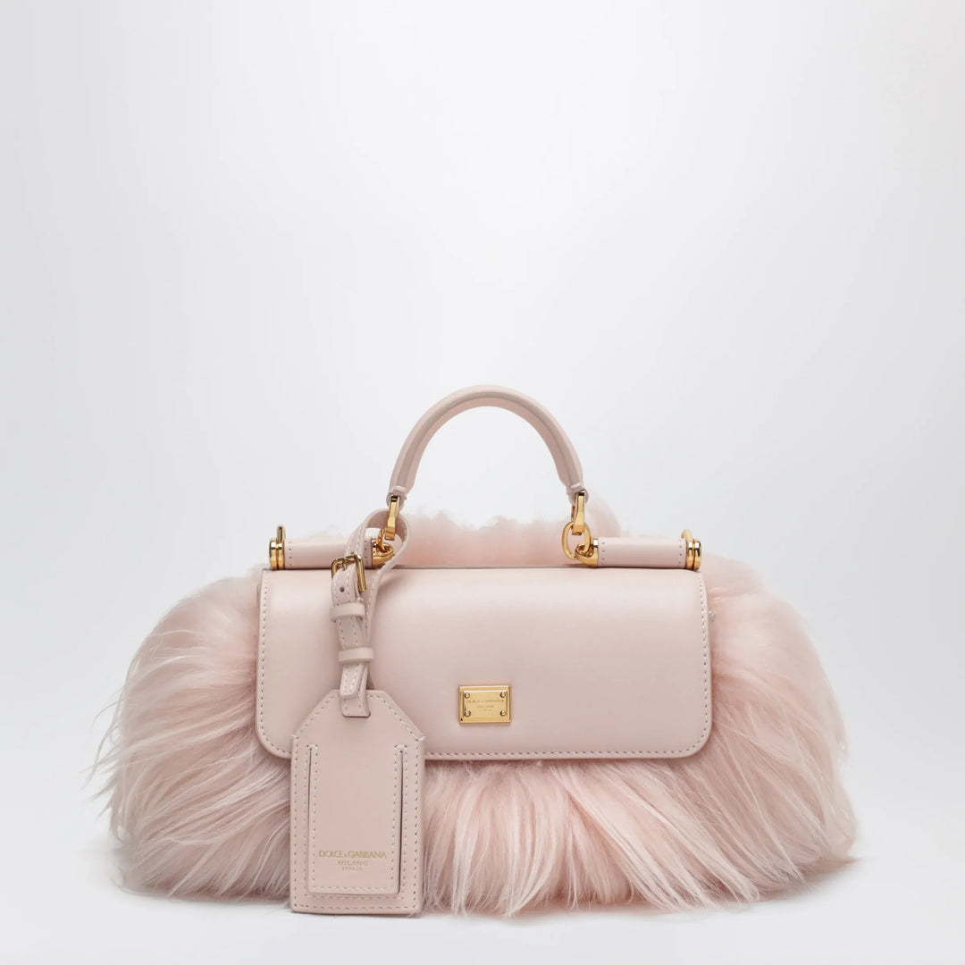 Dolce&Gabbana - My Sicily mini handbag in kidassia and calfskin, powder Brand Apparel & Accessories TU