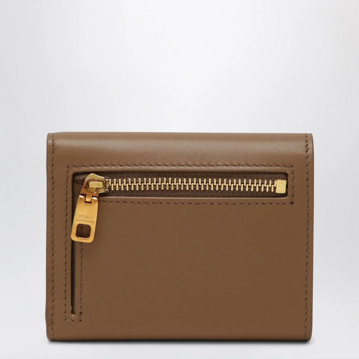 Dolce&amp;Gabbana - Plongé calfskin wallet in caramel Brand Apparel &amp; Accessories TU