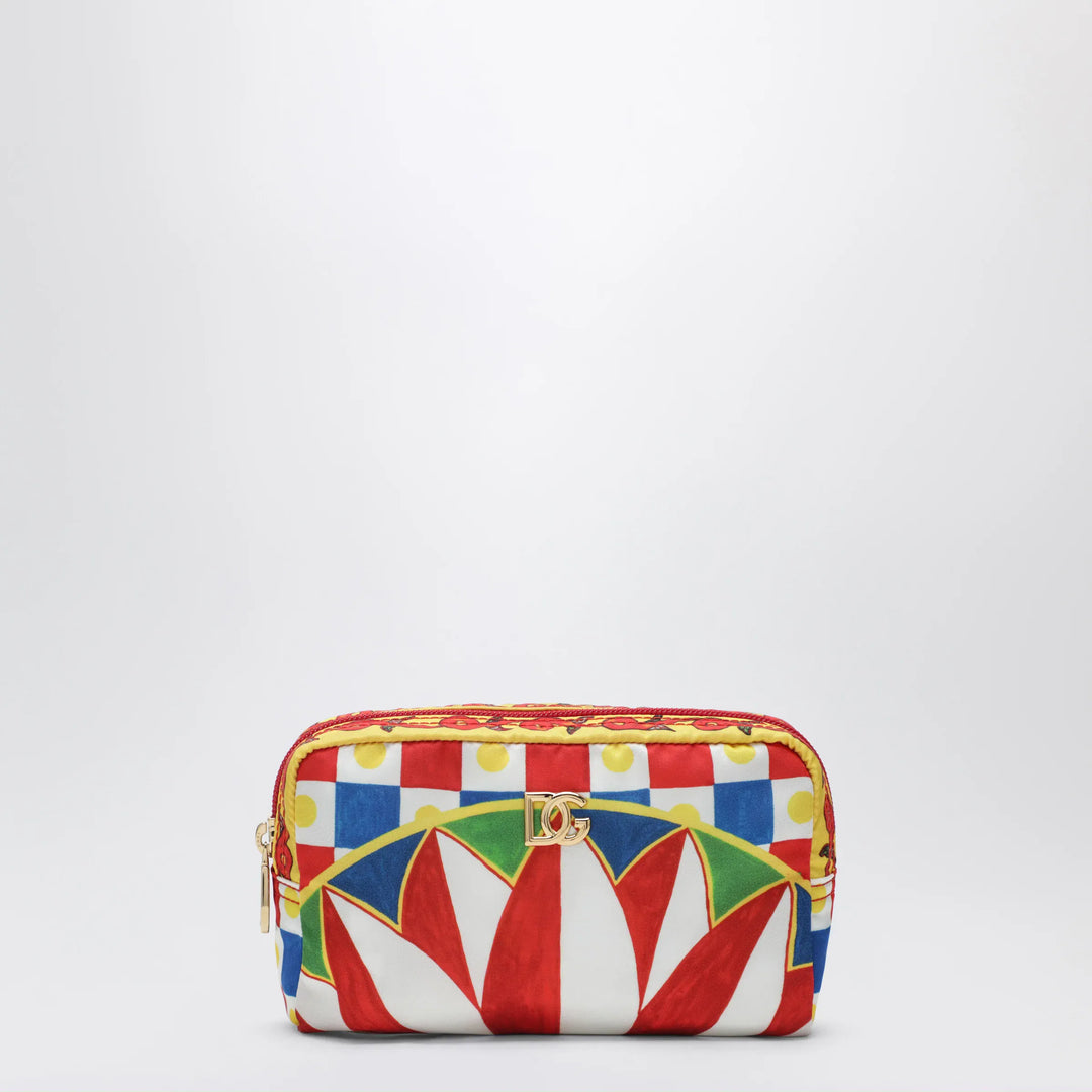 Dolce&amp;Gabbana - Pochette with Sicilian cart print Brand Apparel &amp; Accessories TU