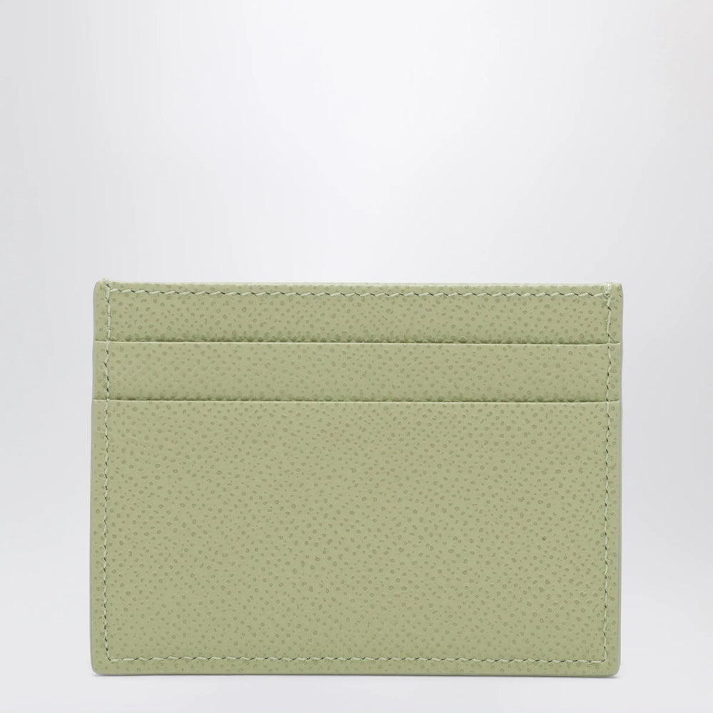 Dolce&Gabbana - Sage green Dauphine leather card holder Brand Apparel & Accessories TU