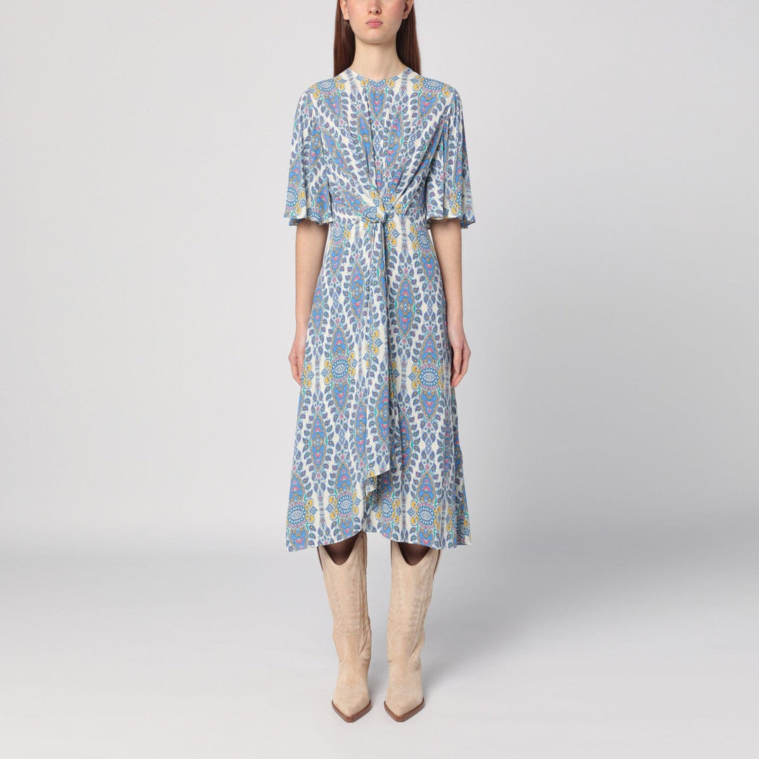 Apparel &amp; Accessories 40  IT ETRO - Flared midi dress with multi-coloured print Brand
