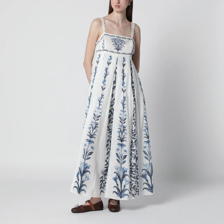 FARM Rio - Off-White Flowers Arch Pleats maxi dress Brand Apparel &amp; Accessories S