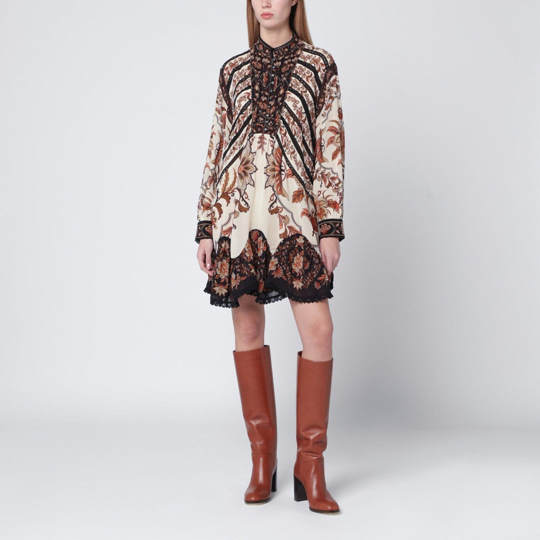 Apparel &amp; Accessories FARM Rio - Sand Majestic Garden Lace mini dress Brand