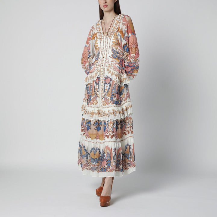 Apparel &amp; Accessories FARM Rio - White Sea Garden dress with tiered ruffles Brand