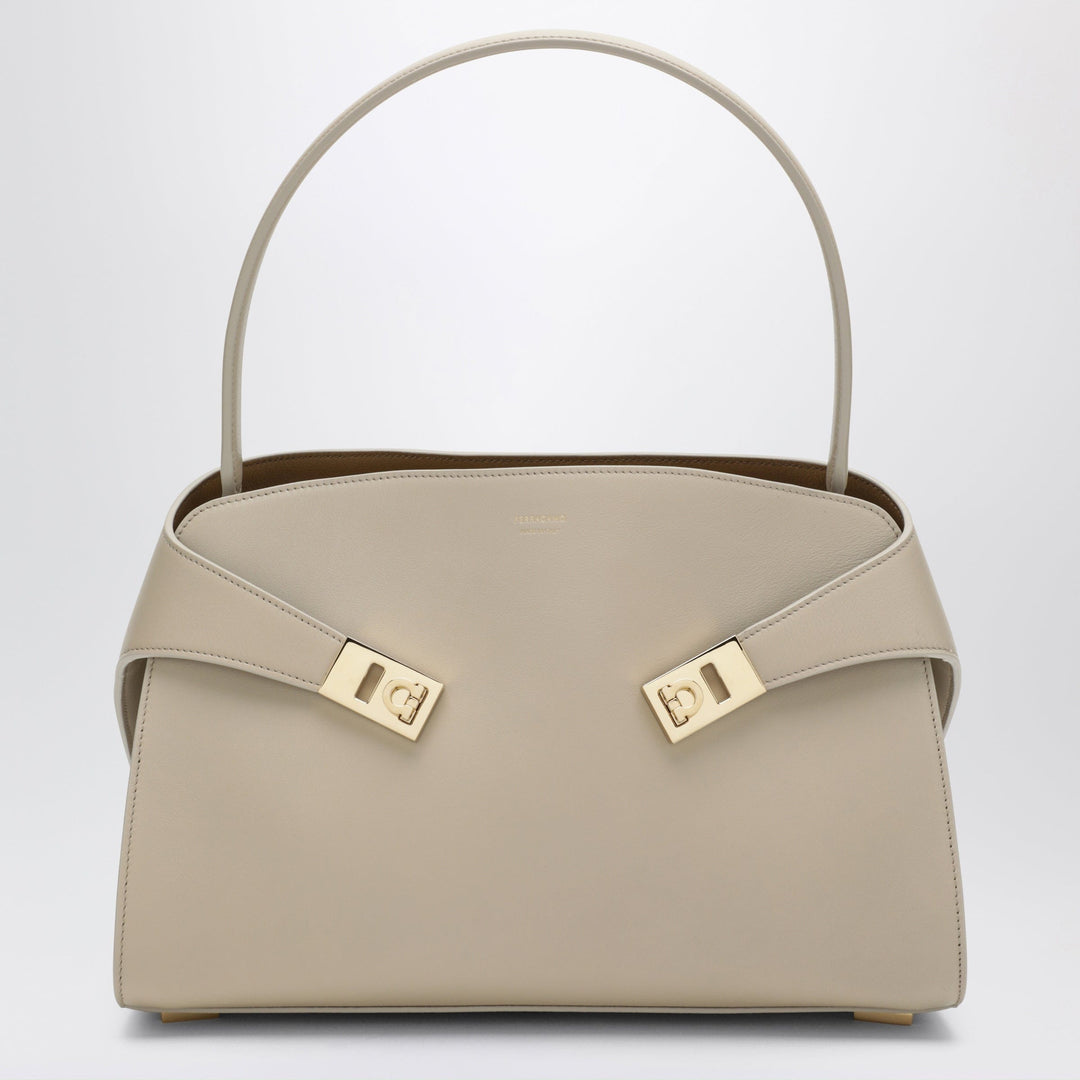 Apparel & Accessories TU Ferragamo - Ivory Hug Soft M handbag in leather Brand