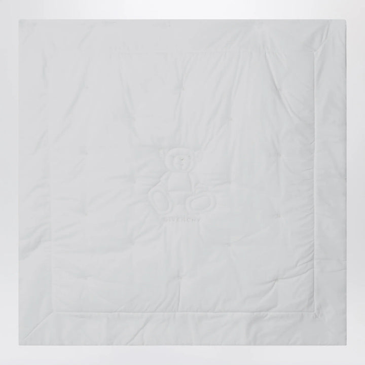 Givenchy - White blanket with teddy bear embroidery Brand Apparel &amp; Accessories TU