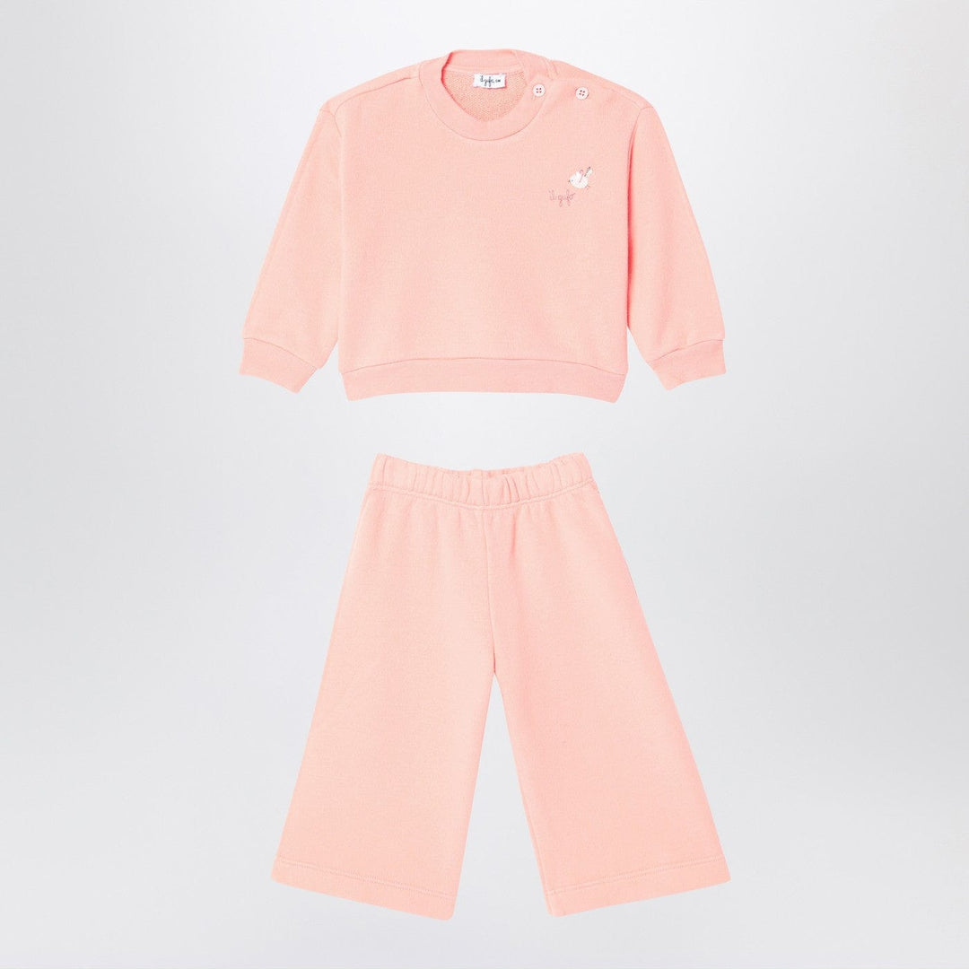 Apparel & Accessories Il Gufo - Apricot-coloured set in cotton fleece Brand