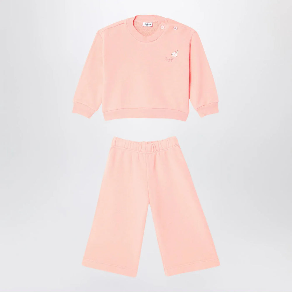 Il Gufo - Apricot-coloured set in cotton fleece Brand Apparel & Accessories 9