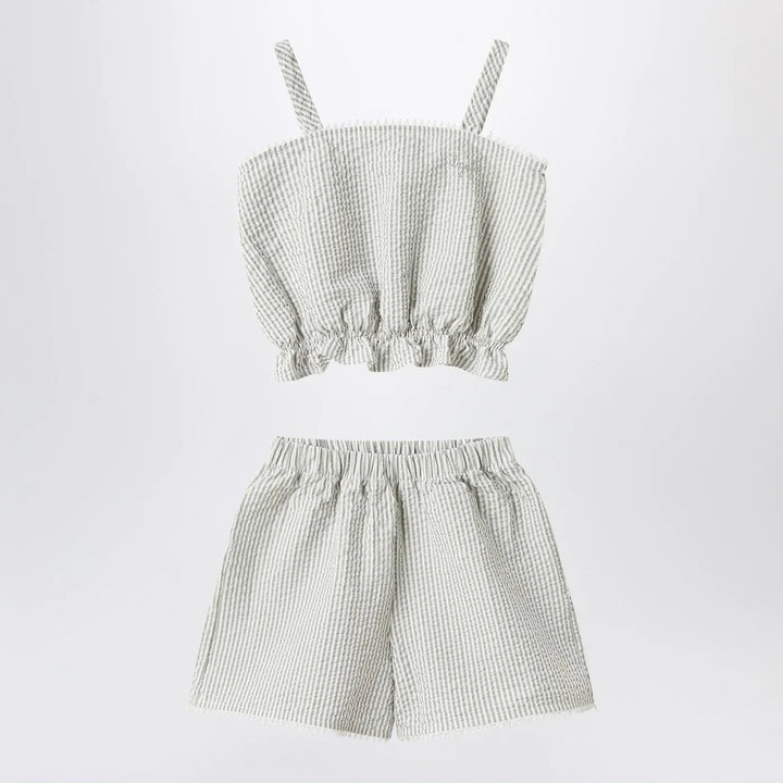 Il Gufo - Granite-coloured set in striped seersucker Brand Apparel &amp; Accessories 14