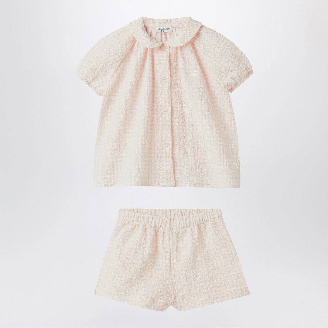 Apparel &amp; Accessories 6 Il Gufo - Pink set in seersucker Brand