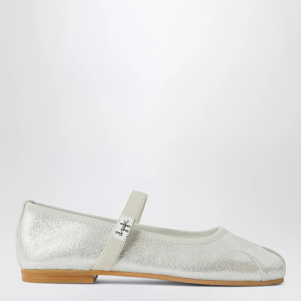 Il Gufo - Silver ballet flats with elastic strap Brand Apparel & Accessories 34