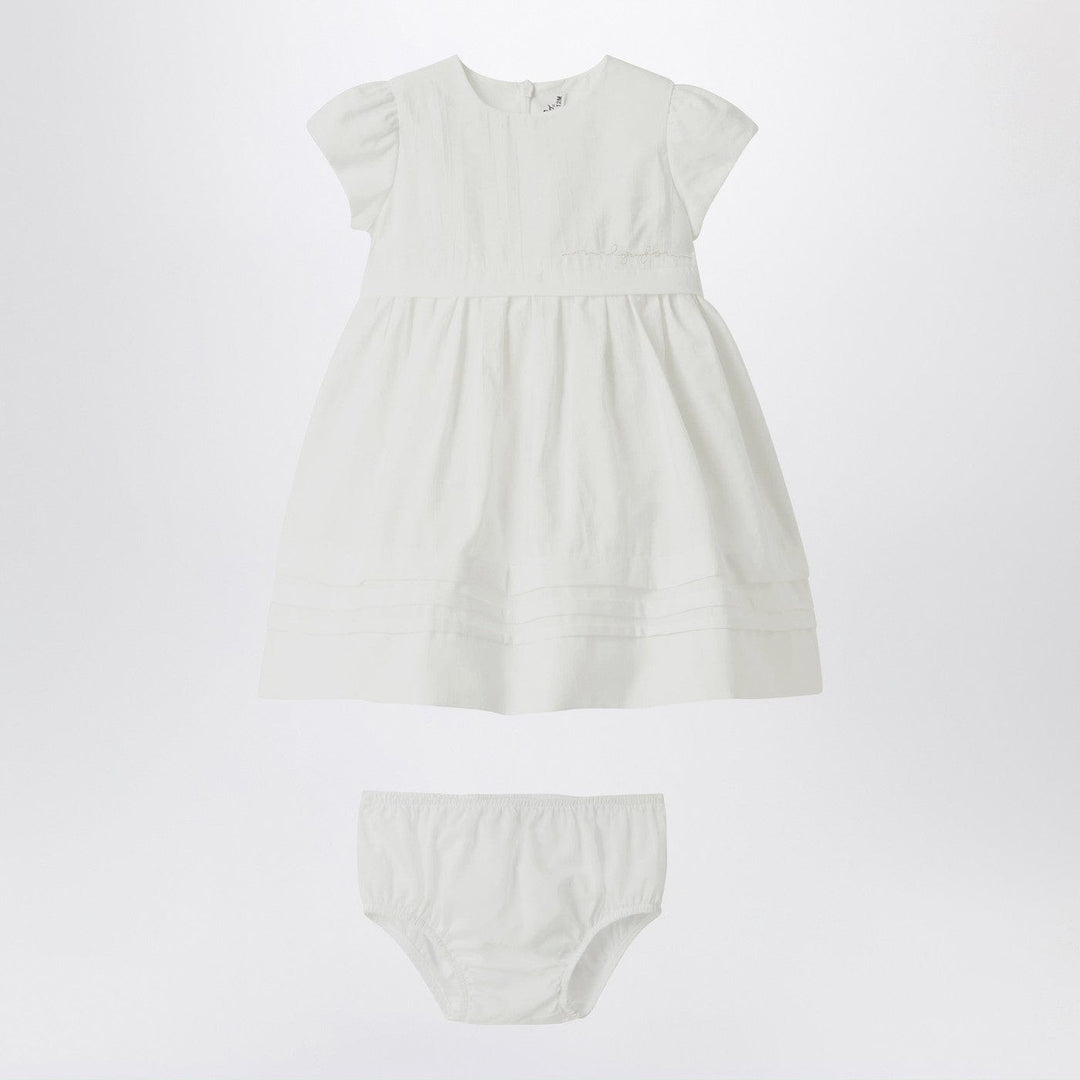 Apparel &amp; Accessories 2A Il Gufo - White dress with culotte in viscose poplin Brand