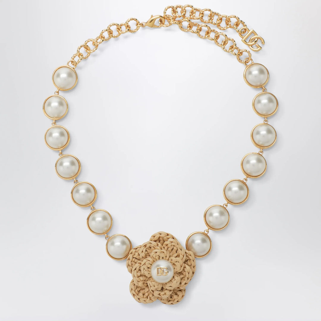 Dolce&Gabbana - Flower necklace in brass in gold Brand Apparel & Accessories > Jewelry TU