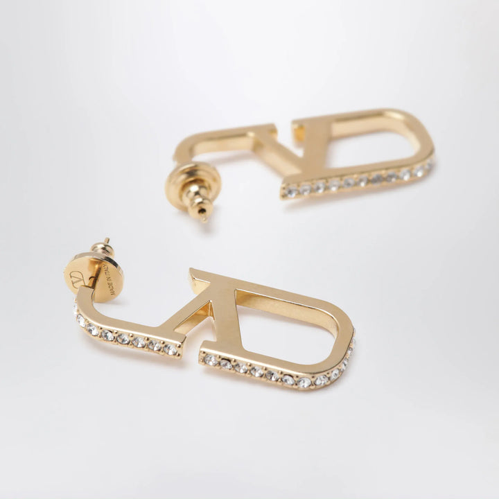Valentino Garavani - Gold-tone VLogo Signature earrings with Swarovski crystals Brand Apparel &amp; Accessories > Jewelry