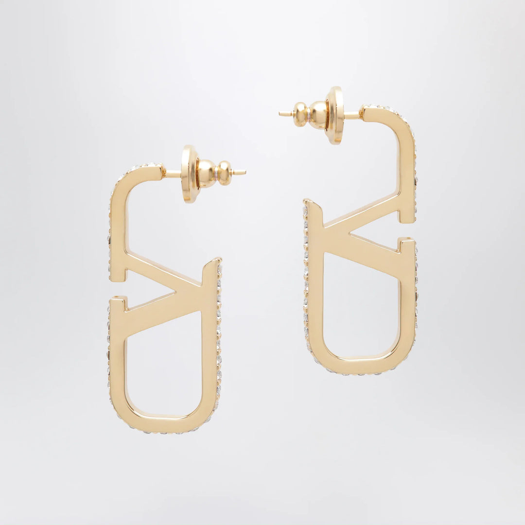 Valentino Garavani - Gold-tone VLogo Signature earrings with Swarovski crystals Brand Apparel &amp; Accessories > Jewelry TU