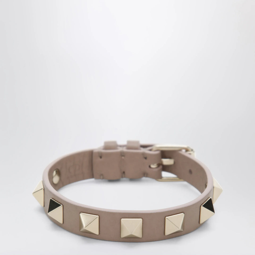 Valentino Garavani - Rockstud bracelet in powder pink leather Brand Apparel &amp; Accessories > Jewelry U