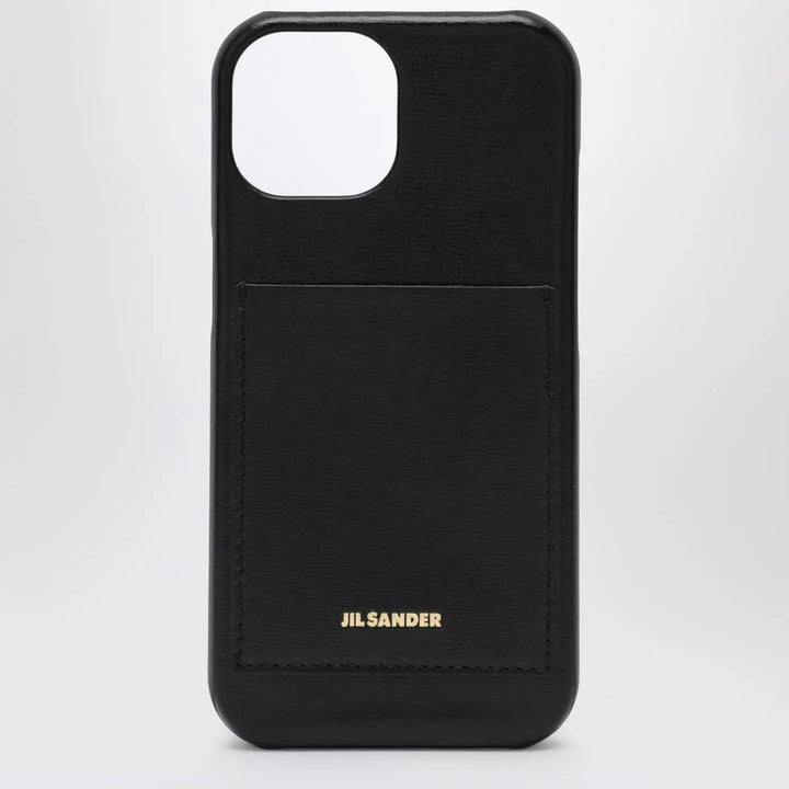 Jil Sander - Black iPhone 15 Pro cover with logo Brand Apparel &amp; Accessories TU