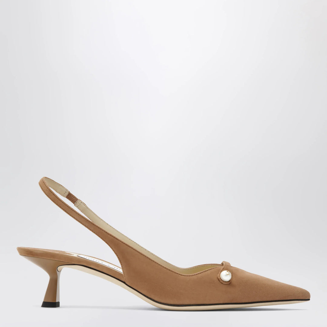 Jimmy Choo - Amita 45 slingbacks in toffee suede Brand Apparel &amp; Accessories 37,5 IT