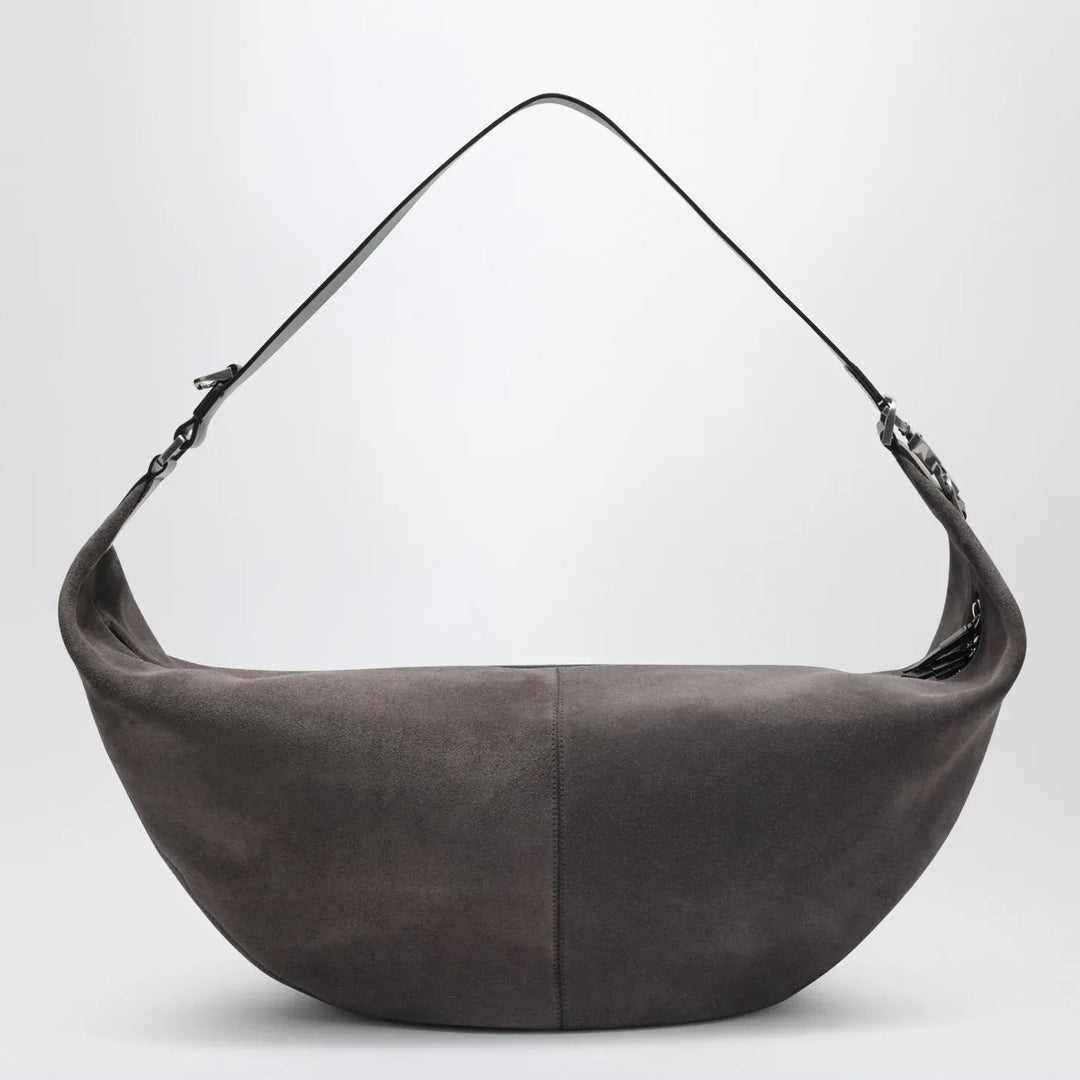 LEMAIRE - Greige Quiver Clip suede bag Brand Apparel &amp; Accessories TU