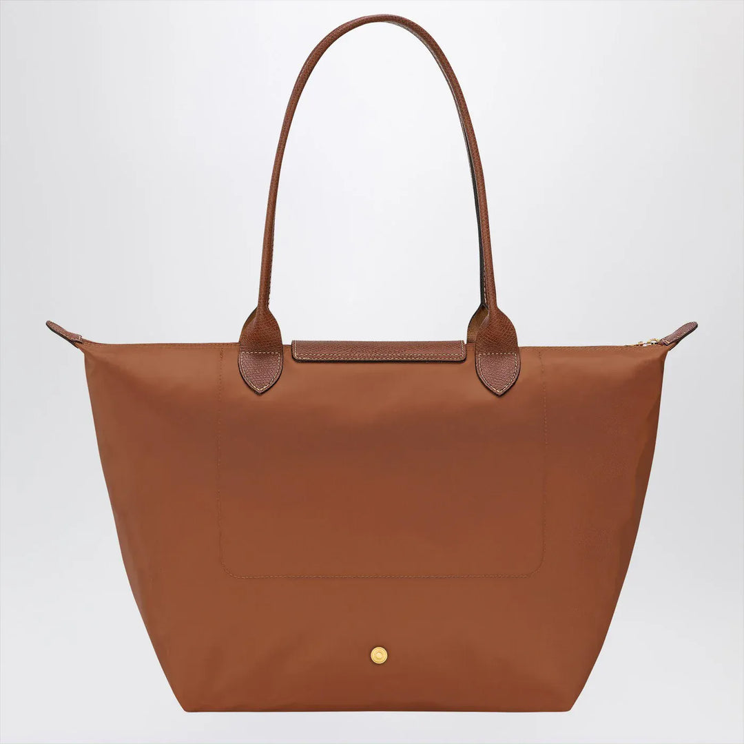 Longchamp - Cognac-coloured Le Pliage Original L bag Brand Apparel &amp; Accessories U