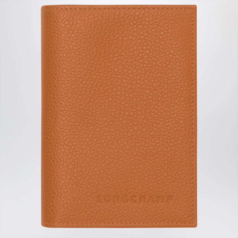 Longchamp - Le Foulonné amber-coloured passport case Brand Apparel & Accessories TU