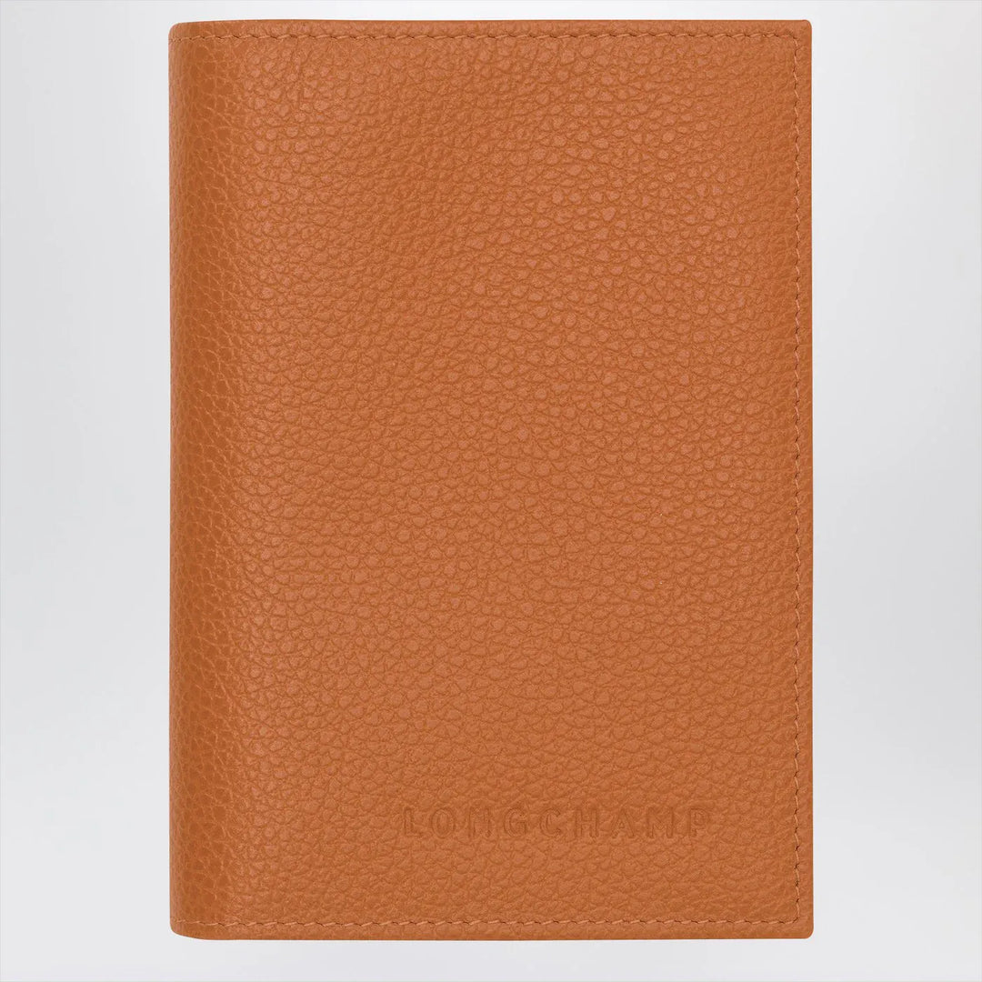Longchamp - Le Foulonné amber-coloured passport case Brand Apparel &amp; Accessories TU