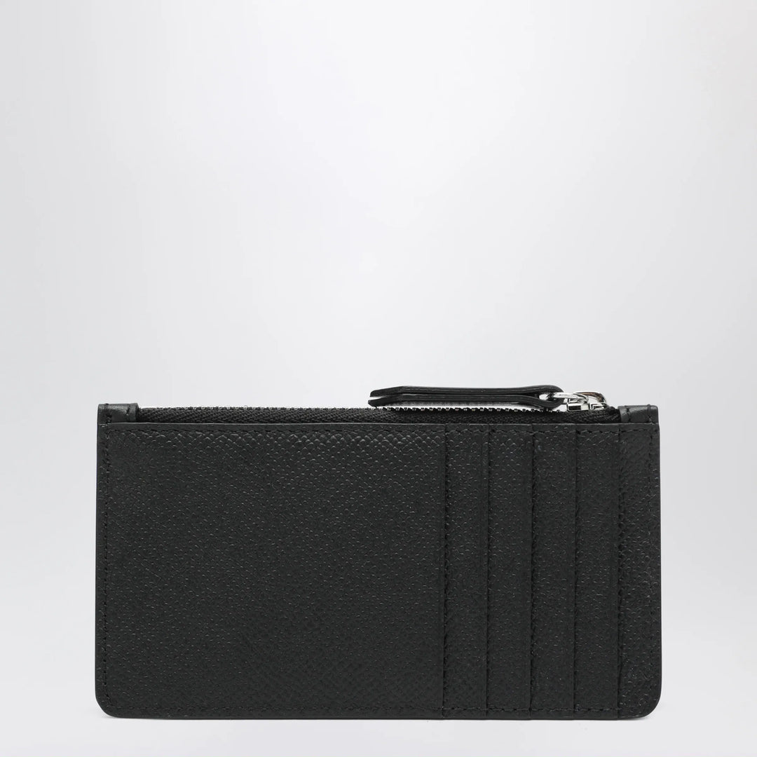 Maison Margiela - Black Four Stitches Zip Card Holder Brand Apparel &amp; Accessories U