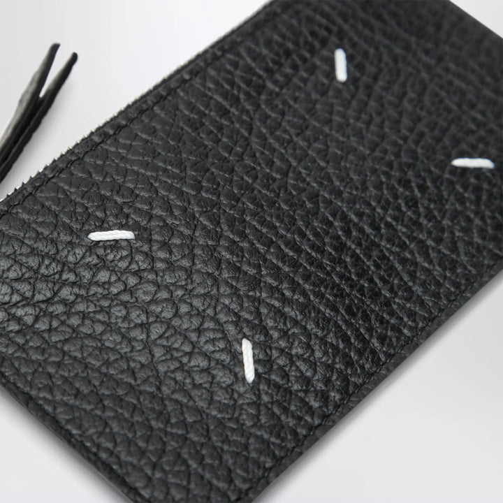 Maison Margiela - Black Four Stitches Zip Cardholder Brand Apparel &amp; Accessories TU