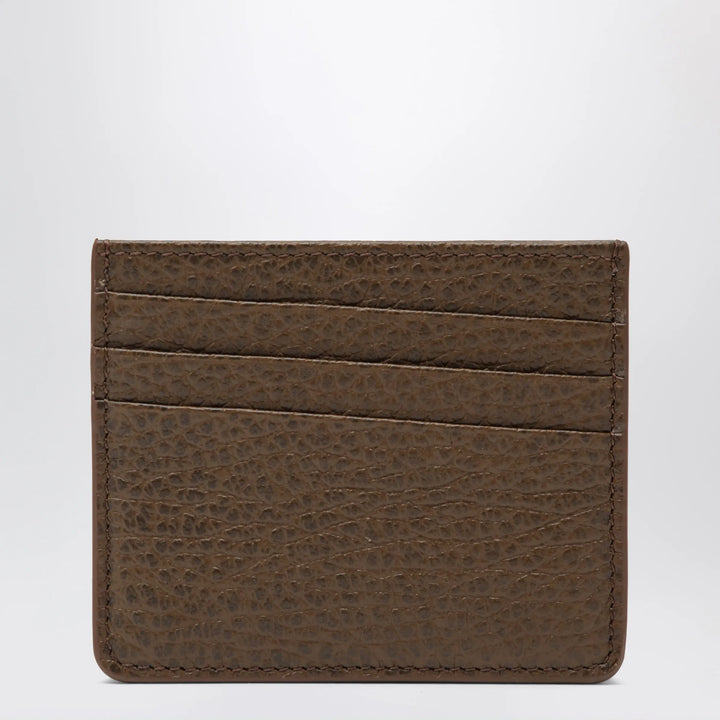 Maison Margiela - Brown Four Stitches calfskin card holder Brand Apparel &amp; Accessories TU