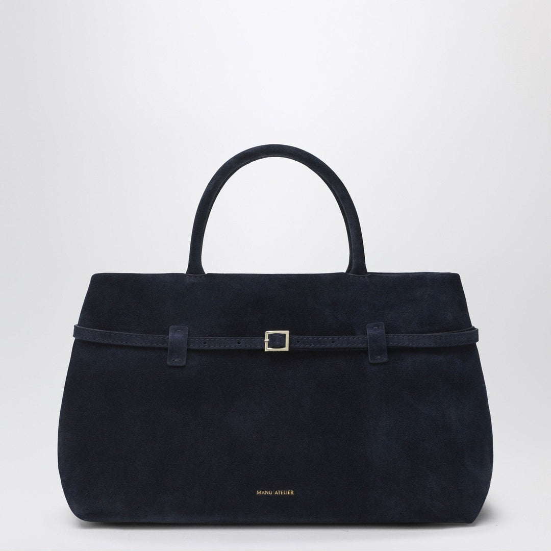 Apparel &amp; Accessories TU Manu Atelier - Le Cambon 35 dark blue suede bag Brand